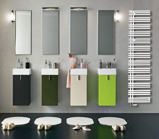 asymmetric towel radiator heios 09