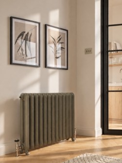 Gussheizkörper im Vintage Stil für ein stilvolles Wohnzimmer